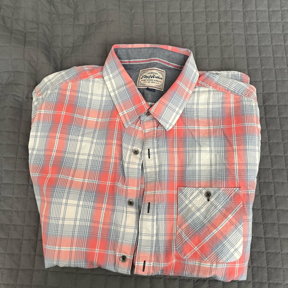 Flag and Anthem Button Up